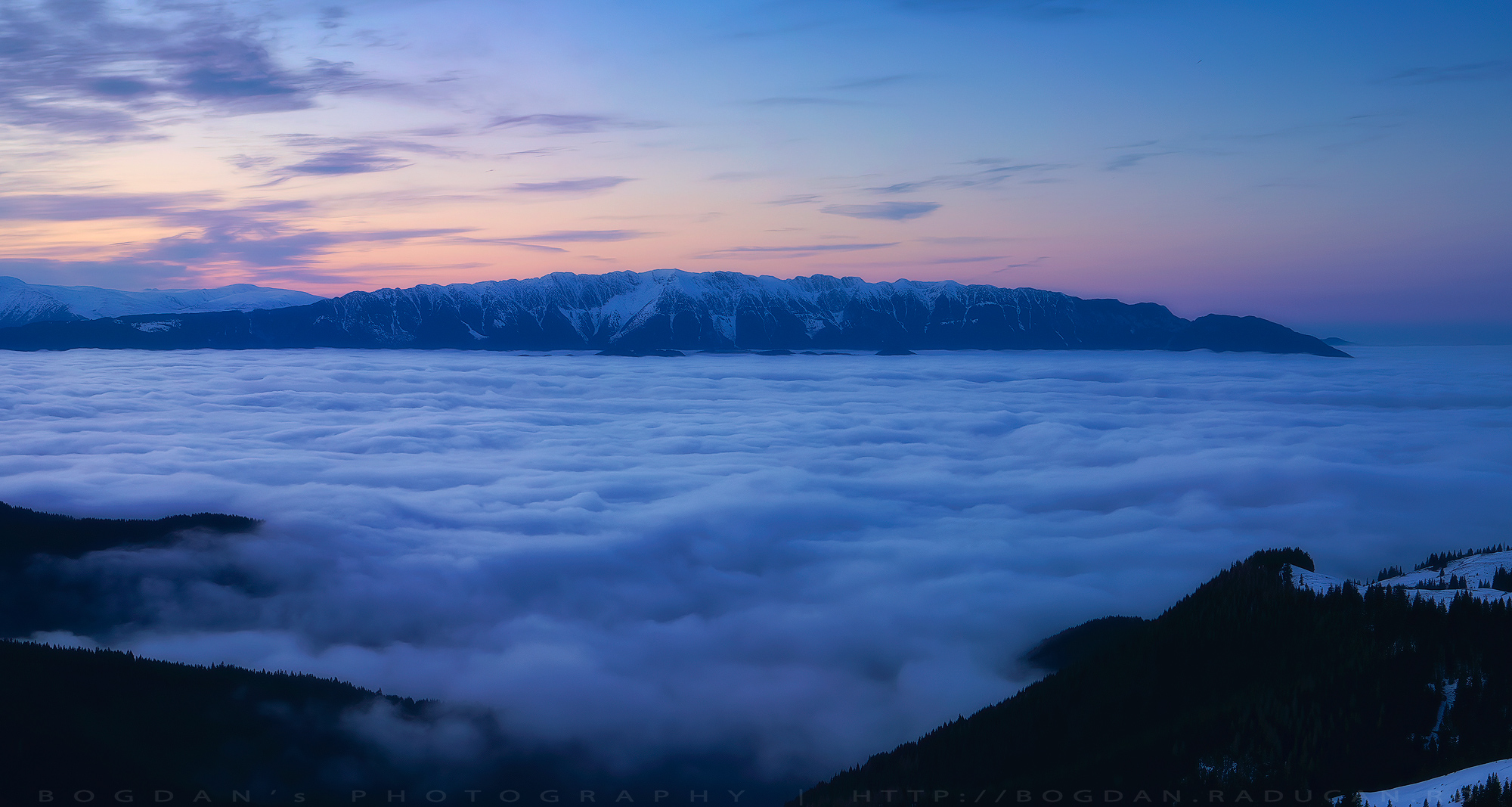 Piatra Craiului vazuta din Saua Strunga